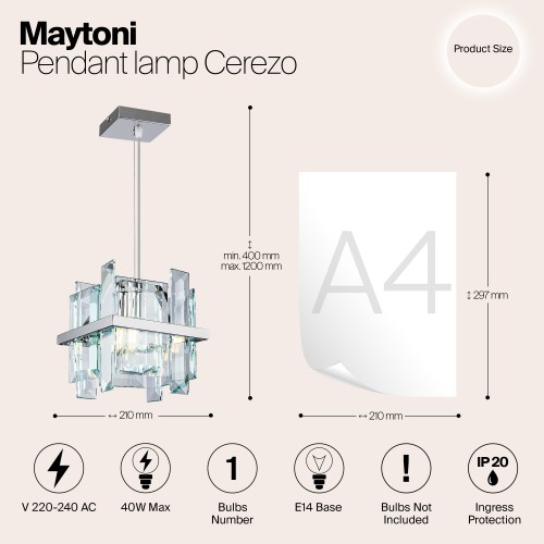 Подвесной светильник Maytoni Cerezo MOD201PL-01N