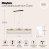Подвесной светильник Maytoni Dune DIA005PL-06G
