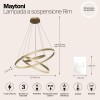 Подвесной светильник Maytoni Rim MOD058PL-L100BS4K