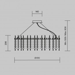 Подвесной светильник Maytoni Rocio MOD036PL-12N