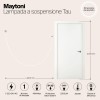 Подвесной светильник Maytoni Tau MOD146PL-L40G3K