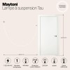 Подвесной светильник Maytoni Tau MOD146PL-L40G3K