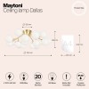 Потолочный светильник Maytoni Dallas MOD545CL-20BS