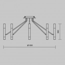 Потолочный светильник Maytoni Vigo MOD620CL-16B