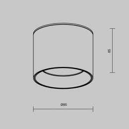 Потолочный светильник Technical C096CL-GX53-W
