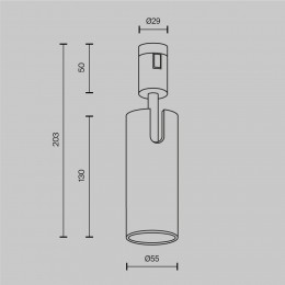 Трековый светильник Technical TR144-1-12W3K-W-PT
