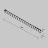 Уличный трековый светильник  Maytoni Outdoor Basis O-TR02-1-S-24WB3K