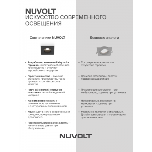 Встраиваемый светильник NUVOLT LDL-042B