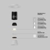 Встраиваемый светильник Technical DL119-10W-2.7K-TRS-W
