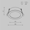 Встраиваемый светильник Technical DL130-GX53-W