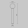 Ландшафтный светильник  Maytoni Outdoor Bold O598FL-01B