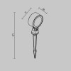 Ландшафтный светильник  Maytoni Outdoor Core O495FL-L10B3K