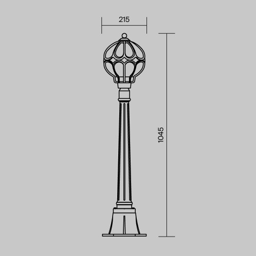 Ландшафтный светильник  Maytoni Outdoor Via O023FL-01G