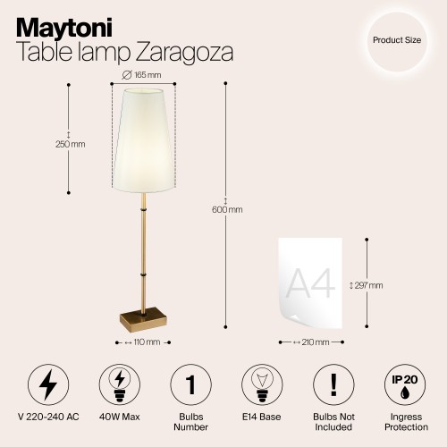 Люстра Maytoni Zaragoza H001CL-05BS