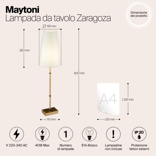 Люстра Maytoni Zaragoza H001CL-05BS