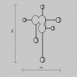 Настенный светильник (бра) Freya FR5440WL-L18G