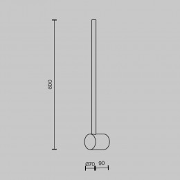 Настенный светильник (бра) Maytoni Light stick MOD237WL-L6B3K