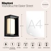 Настенный светильник (бра)  Maytoni Outdoor Baker Street O021WL-L10B4K