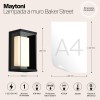 Настенный светильник (бра)  Maytoni Outdoor Baker Street O021WL-L10B4K