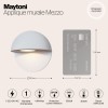 Настенный светильник (бра)  Maytoni Outdoor Mezzo O033WL-L3W3K