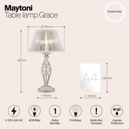Настольный светильник Maytoni Grace ARM247-00-G