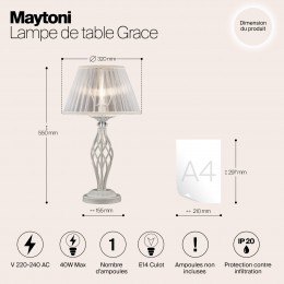 Настольный светильник Maytoni Grace ARM247-00-G