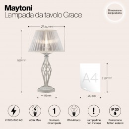 Настольный светильник Maytoni Grace ARM247-00-G