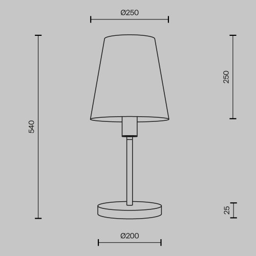 Настольный светильник Maytoni Lira MOD483TL-01BS