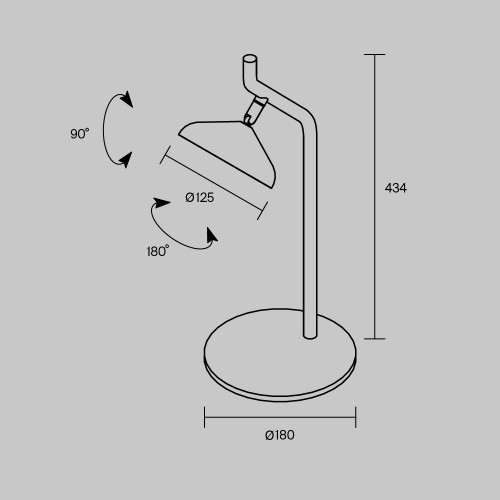 Настольный светильник Maytoni Vita MOD451TL-L8B3K1