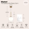 Подвесной светильник Maytoni Basic form MOD321PL-01G2