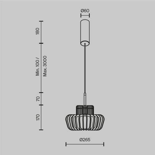 Подвесной светильник Maytoni Namiki MOD465PL-L12BK2