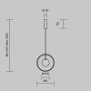 Подвесной светильник Maytoni Paparazzi MOD407PL-L12B3K1