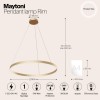 Подвесной светильник Maytoni Rim MOD058PL-L42BS4K