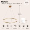 Подвесной светильник Maytoni Rim MOD058PL-L42BS4K