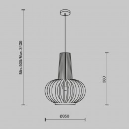 Подвесной светильник Maytoni Roots MOD193PL-01W1