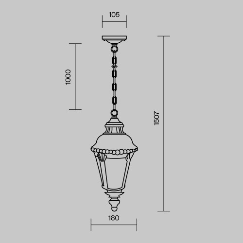 Подвесной светильник  Maytoni Outdoor Goiri O029PL-01BZ