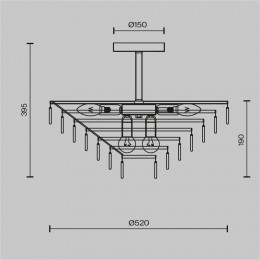 Потолочный светильник Maytoni Mazzo MOD130CL-11G