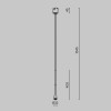 Трековый подвесной светильник Technical TR167-1-7W3K-M-B