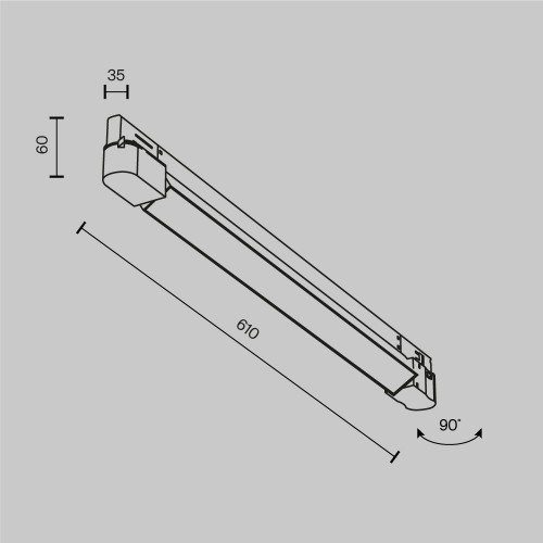 Трековый светильник Technical TR196-3-20W2.7K-W(N)