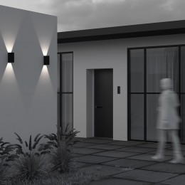 Уличный настенный светильник  Maytoni Outdoor Drape O526WL-L10B3K