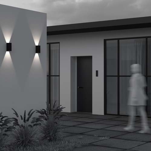 Уличный настенный светильник  Maytoni Outdoor Drape O526WL-L10B3K