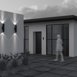 Уличный настенный светильник  Maytoni Outdoor Shim O514WL-L30B3K1