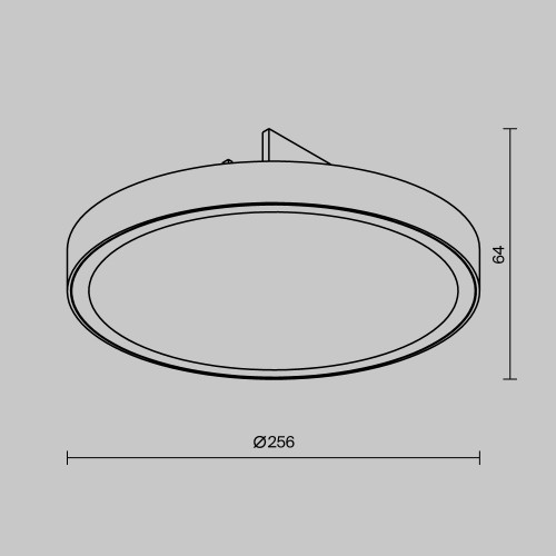 Уличный трековый светильник  Maytoni Outdoor Zon IP O-TR01-1-F-25WW3K