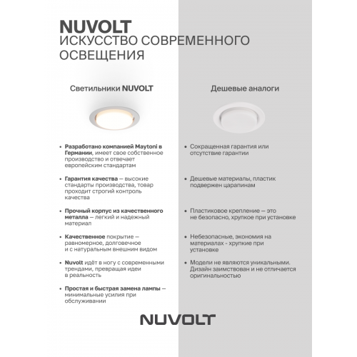Встраиваемый светильник NUVOLT LDL-021W