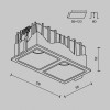 Встраиваемый светильник Technical DL043-02-10W3K-SQ-B-1