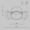 Встраиваемый светильник Technical DL051-01-GU10-RD-WS