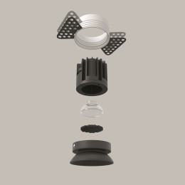 Встраиваемый светильник Technical DL058-7W3K-TRS-B