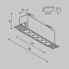 Встраиваемый светильник Technical DL065-12W3-6K-TRS-B