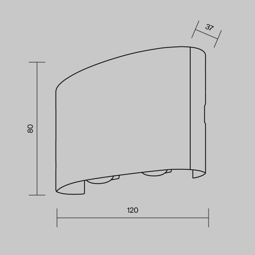 Архитектурная подсветка  Maytoni Outdoor Strato O417WL-L4B3K