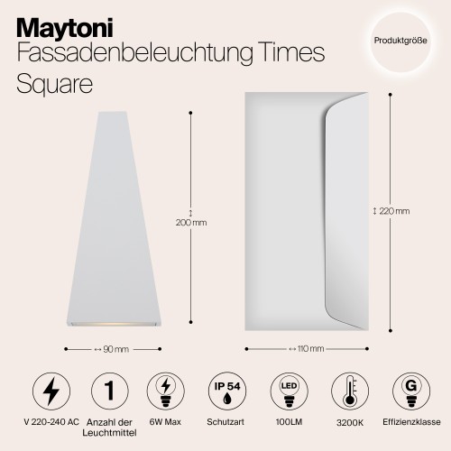 Архитектурная подсветка  Maytoni Outdoor Times Square O580WL-L6W
